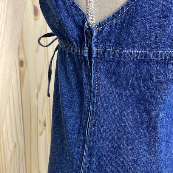 Tommy Jeans Denim Empire Waist Sundress Size M EUC - Picture 7 of 11
